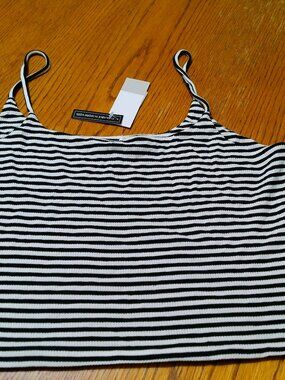 BP BLACK AND WHITE STRIPE  NEW WITH TAGS BP